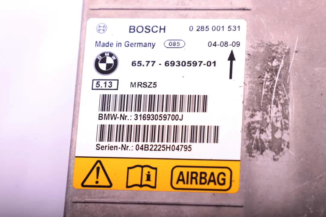 Unité De Contrôle Airbag Ecu No Crash Data pour BMW 1 3 X1 E81 E87 E90 E91 à propos du numéro de pièce 6930597 BMW 1 3 X1 E81 E87 E90 E91 Unité De Contrôle Airbag Ecu No Crash Data - SKU 6930597 - Numéro de pièce 6930597