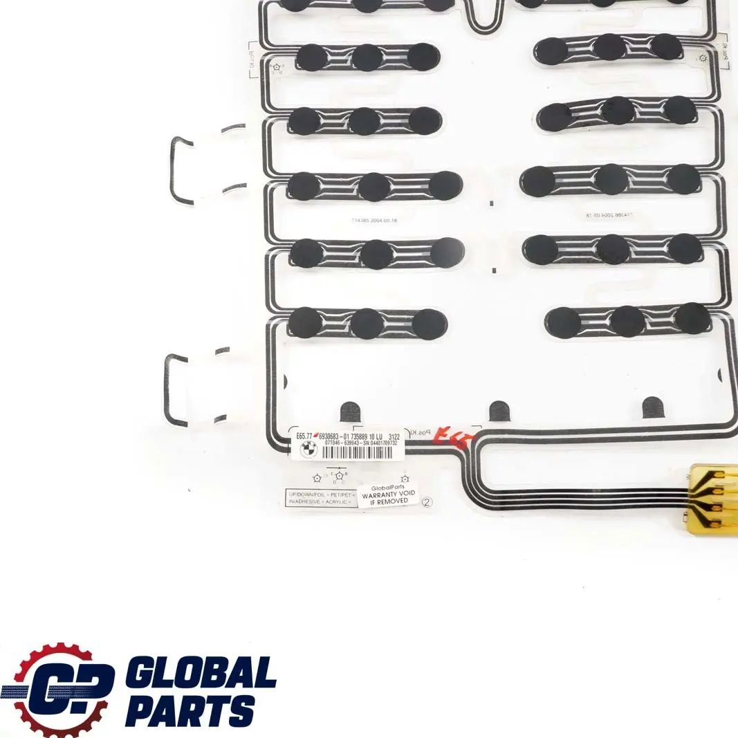 Sensor Asiento Delantero Alfombrilla Ocupación para BMW E65 E66 E67 con número de pieza 6930683 BMW E65 E66 E67 Sensor Asiento Delantero Alfombrilla Ocupación - SKU 6930683 - Número de pieza 6930683