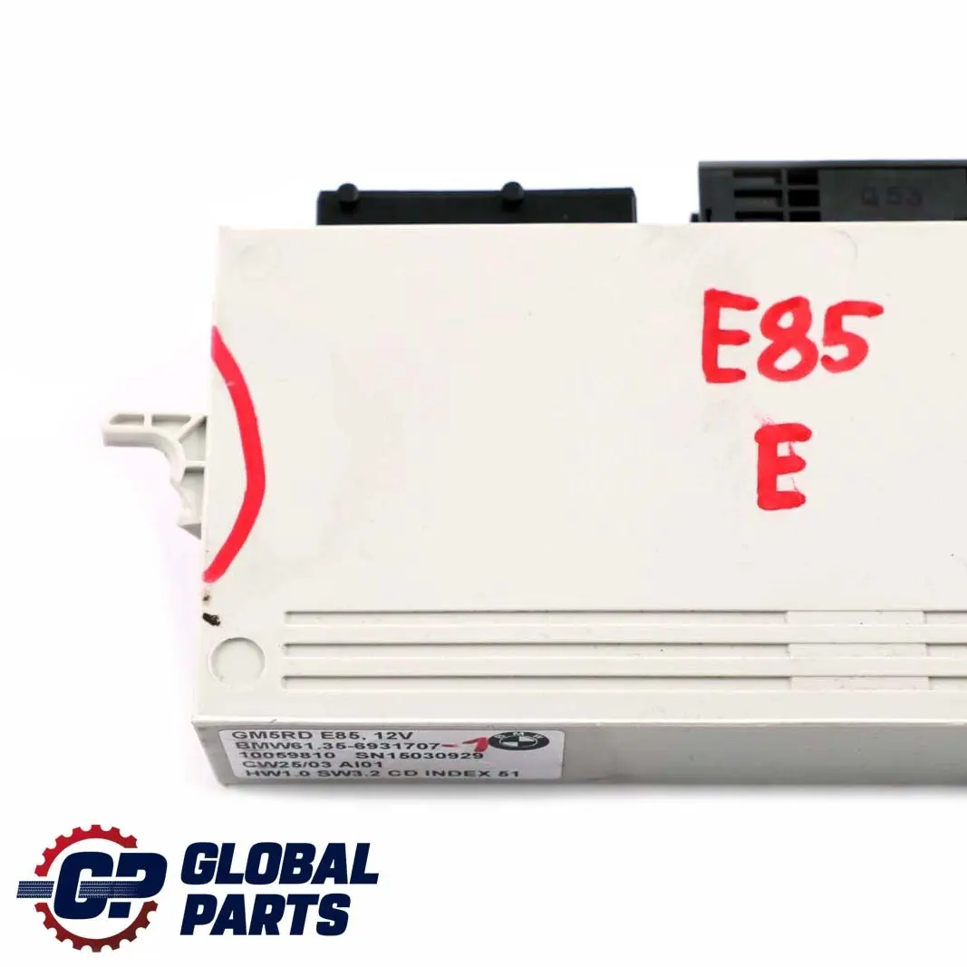 BMW Z4 Series E85 E86 1 Body Control Unit Module GM5RD 12V - SKU 6931707-1 - Part number 6931707
