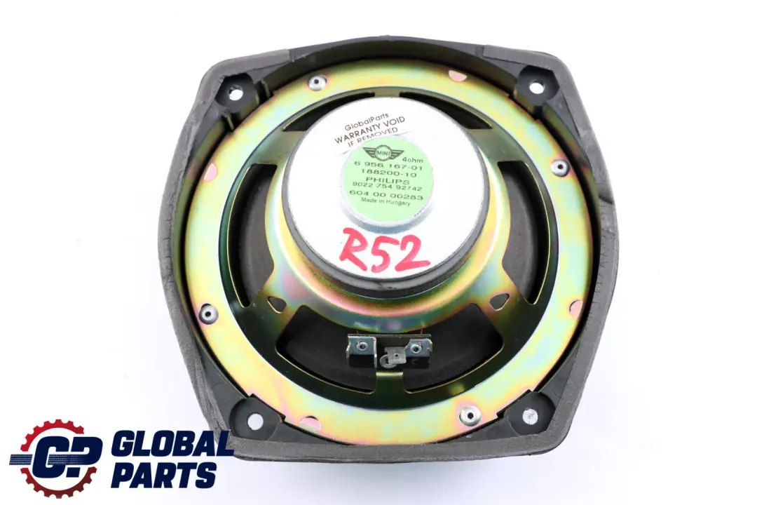 Mini Cooper R52 R57 LCI Stereoanlage fĂĽr Lautsprecher hinten - SKU 6931709 - Teilenummer 65136931709