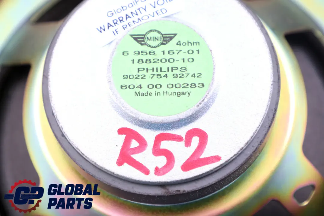 Mini Cooper R52 R57 LCI Stereoanlage fĂĽr Lautsprecher hinten - SKU 6931709 - Teilenummer 65136931709