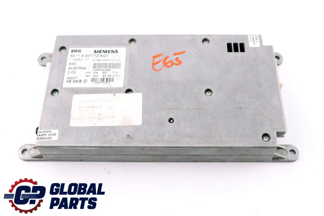 Telefono Trasmettitore Ricevitore Modulo ECU SIEMENS per BMW E65 E66 E67 con numero di parte 6931712 BMW E65 E66 E67 Telefono Trasmettitore Ricevitore Modulo ECU SIEMENS - SKU 6931712 - Numero di parte 6931712