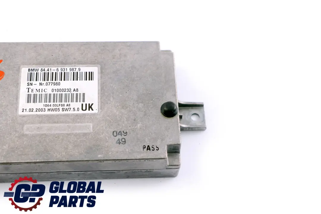BMW 7 Series E65 E66 E67 Control Unit Voice Input System Module - SKU 6931987 - Part number 84416931987