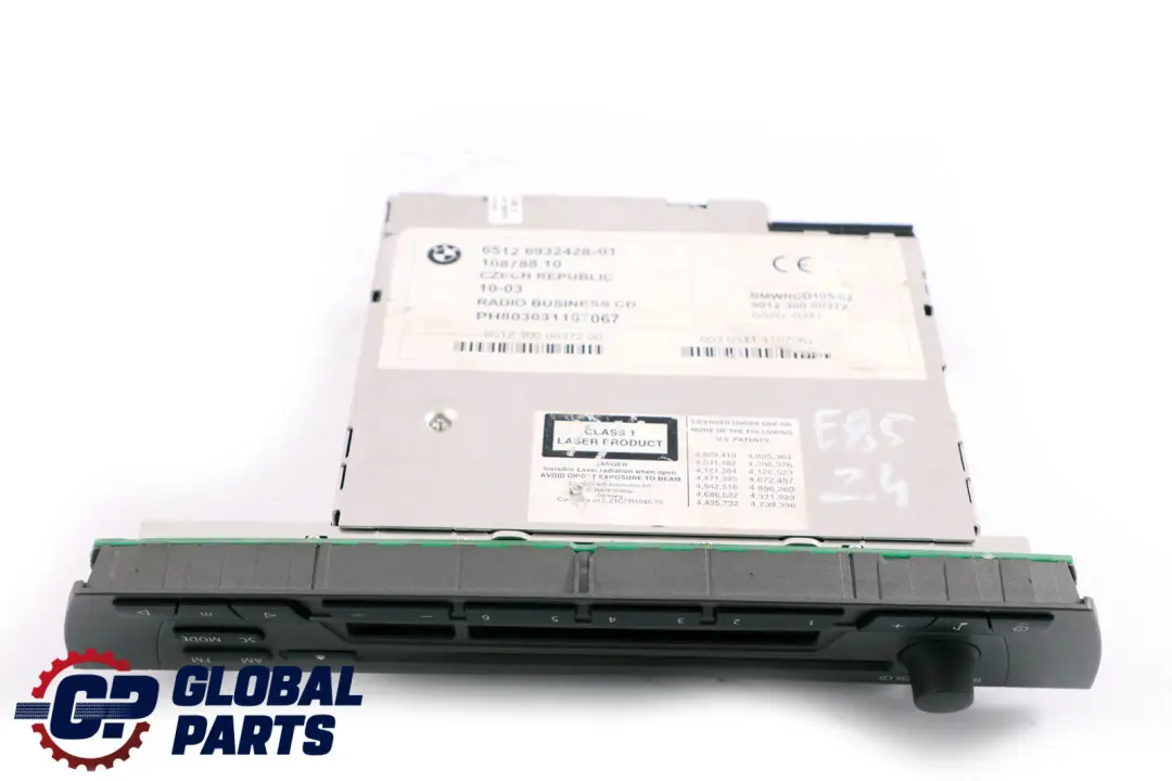 Radio Business Cd Player 6512 per BMW X3 Z4 E83 E85 E86 con numero di parte 6932428 BMW X3 Z4 E83 E85 E86 Radio Business Cd Player 6512 - SKU 6932428 - Numero di parte 6932428