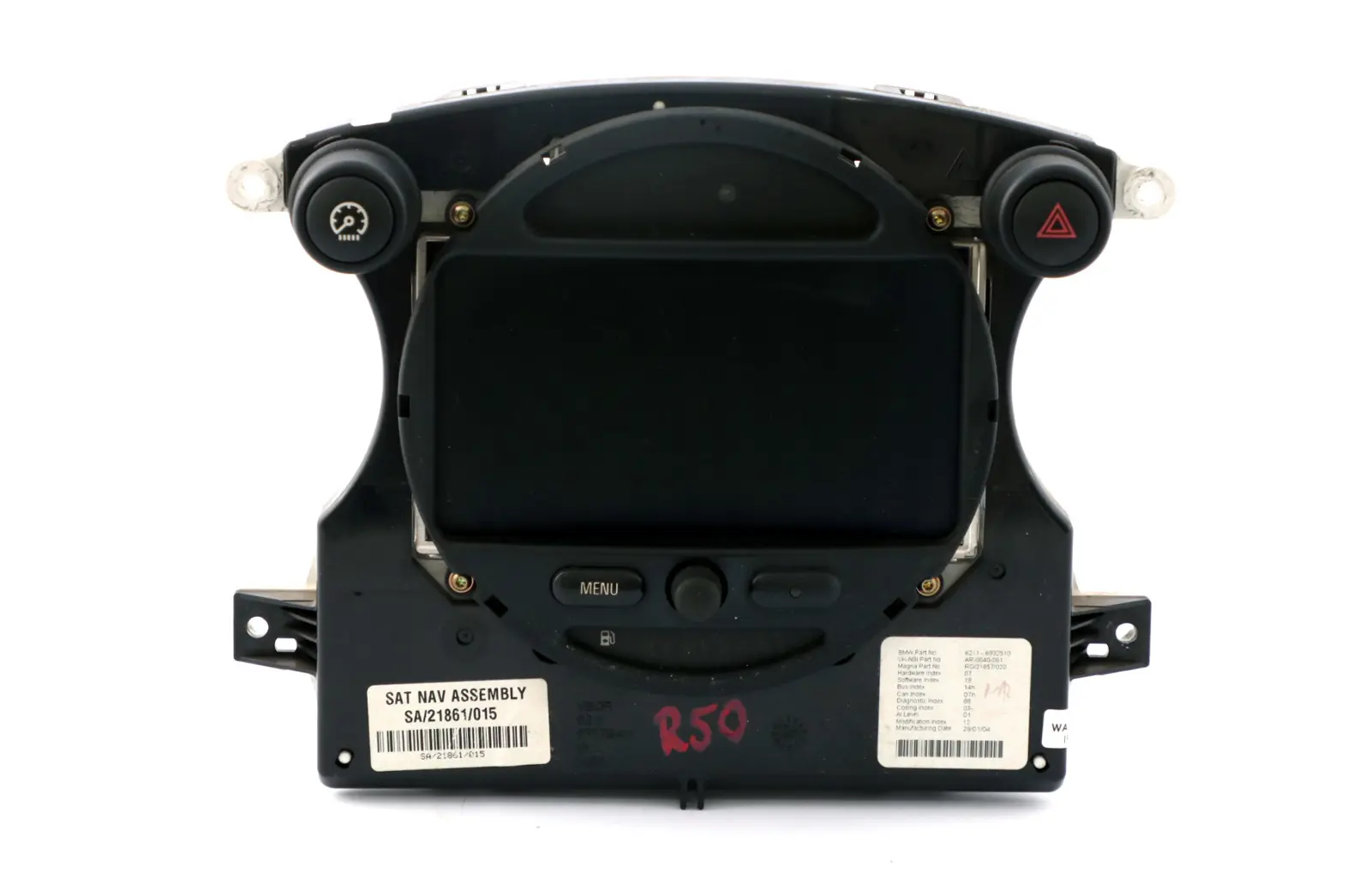 Mini R50 R52 Sat Nav GPS Satellite Navigation Dashboard Display Head 6932510