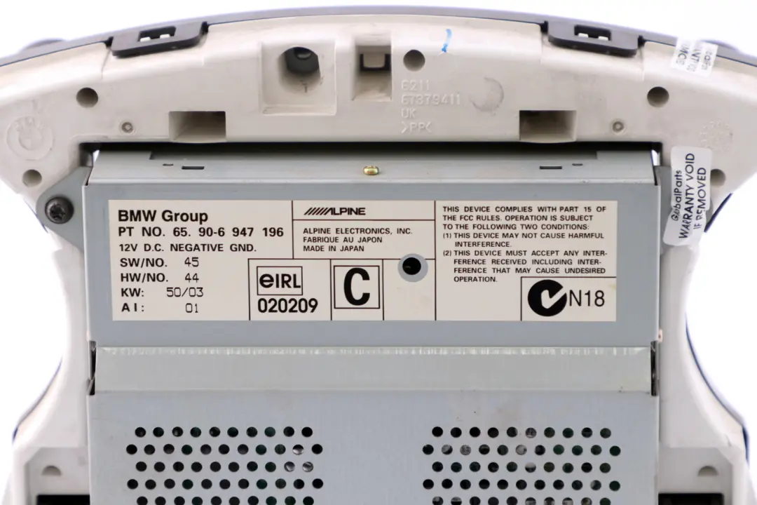 Sat Nav GPS Satellite Navigation Dashboard Display Head to Mini R50 R52 with Part number 6932510 Mini R50 R52 Sat Nav GPS Satellite Navigation Dashboard Display Head - SKU 6932510 - Part number 6932510