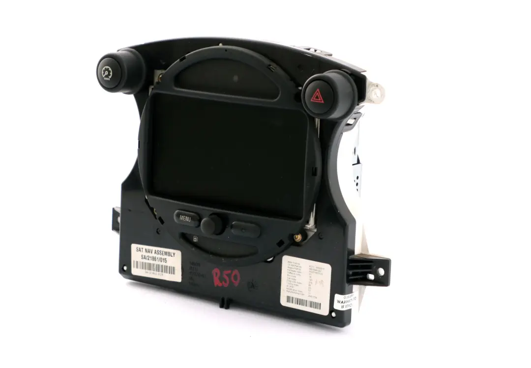 Mini R50 R52 Sat Nav GPS Satellite Navigation Dashboard Display Head - SKU 6932510 - Part number 6932510