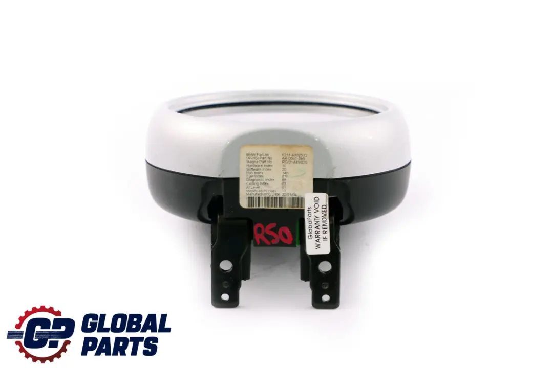 Compte-Tours Colonne de Direction Argent pour Mini Cooper R50 R52 R53 à propos du numéro de pièce 6924924 Mini Cooper R50 R52 R53 Compte-Tours Colonne de Direction Argent - SKU 6932512 - Numéro de pièce 6924924