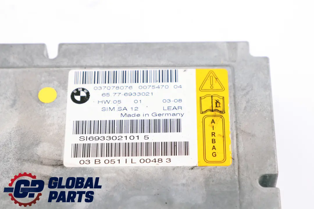 BMW 7 Series E65 E66 Safety Information Module Airbag - SKU 6933021 - Part number 6949899