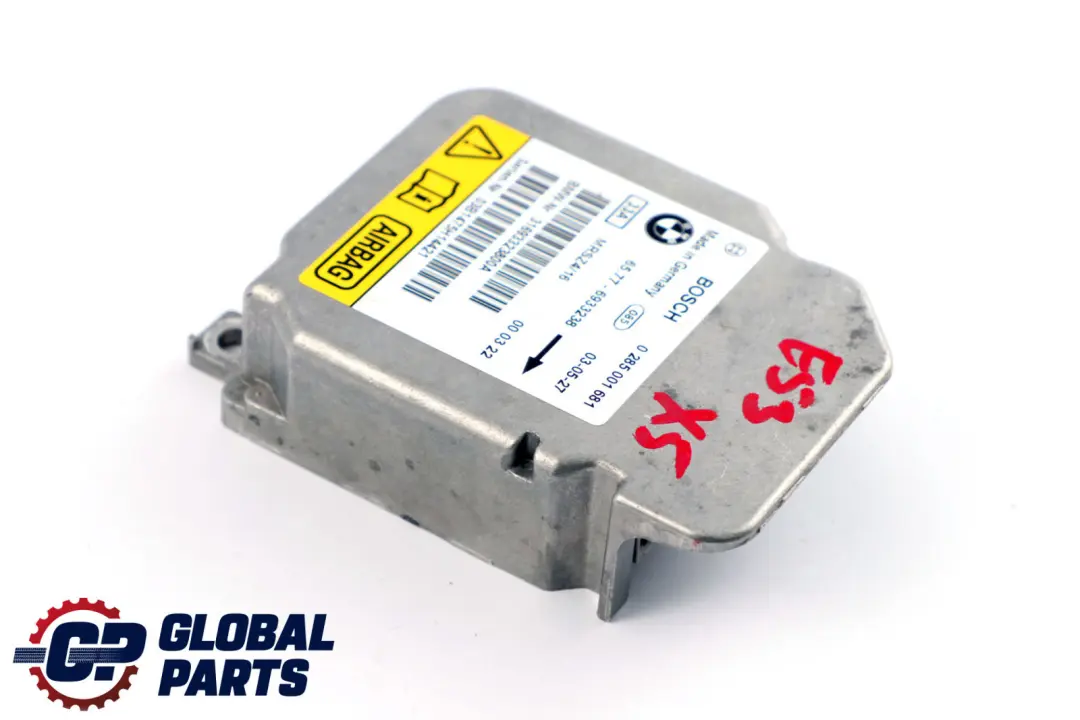 Unité de contrôle de l'airbag latéral ECU Module pour BMW E46 X5 E53 à propos du numéro de pièce 6933238 BMW E46 X5 E53 Unité de contrôle de l'airbag latéral ECU Module - SKU 6933238 - Numéro de pièce 6933238