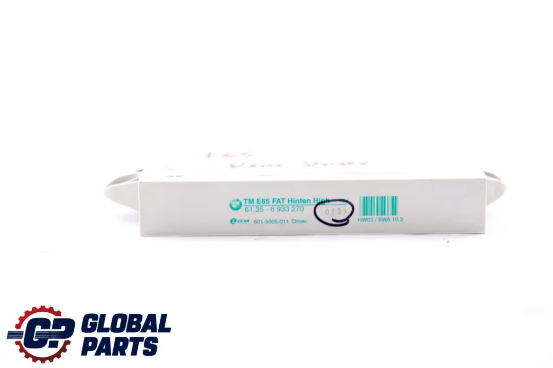 BMW 7 Series E65 E66 E67 Control Unit Door Rear Driver Side - SKU 6933270 - Part number 6958449