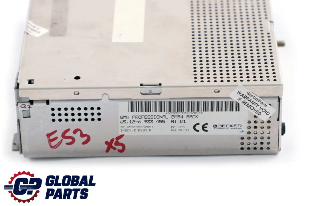 Radio Professional TMC 6512 to BMW 3 X5 Series E46 E53 with Part number 6933455 BMW 3 X5 Series E46 E53 Radio Professional TMC 6512 - SKU 6933455 - Part number 6933455