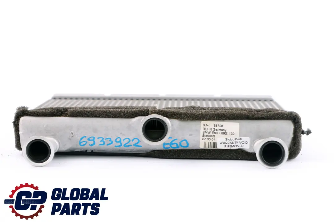 Reihe E60 E61 E63 E64 LCI Klimaanlage Anlage Heizkörper 6411 für BMW 5 6 mit Teilenummer 6933922 BMW 5 6 Reihe E60 E61 E63 E64 LCI Klimaanlage Anlage Heizkörper 6411 - SKU 6933922 - Teilenummer 6933922