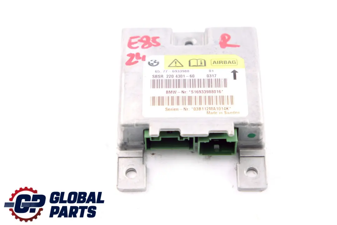 Sensor B-Pillar Airbag Right O/S to BMW Z4 Series E85 with Part number 6933988 BMW Z4 Series E85 Sensor B-Pillar Airbag Right O/S - SKU 6933988 - Part number 6933988