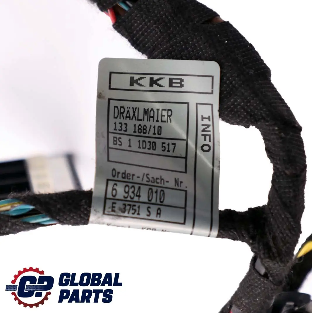 Mazo De cables Cableado Puerta Delantera Izquierda para BMW E65 E66 con número de pieza 6934010 BMW E65 E66 Mazo De cables Cableado Puerta Delantera Izquierda - SKU 6934011 - Número de pieza 6934010