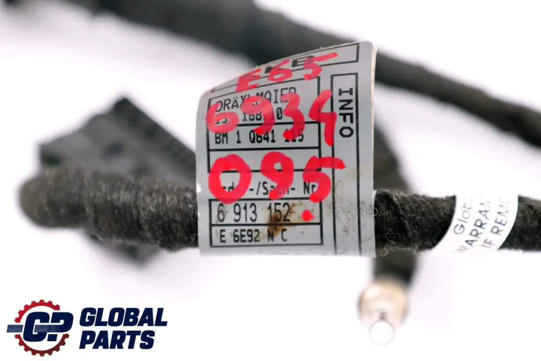 BMW 7 Series E65 E66 Door Wiring Harness Rear Right Left N/O/S - SKU 6934095 - Part number 6934095
