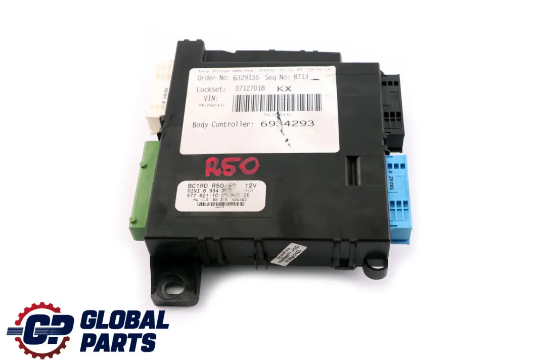  Body Control Unit Mini R50 R53 Basic Module Controller BCM BC1RD - SKU 6934293 - Part number 6934293