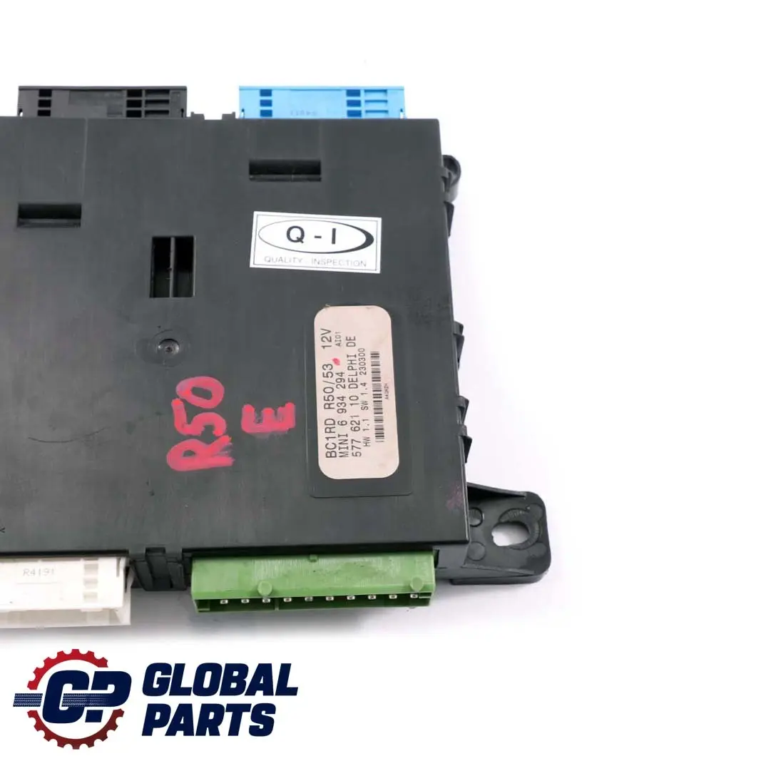 Grundmodul BC1 RD BCM für BMW Mini Cooper One R50 R53 mit Teilenummer 6934294 BMW Mini Cooper One R50 R53 Grundmodul BC1 RD BCM - SKU 6934294 - Teilenummer 6934294
