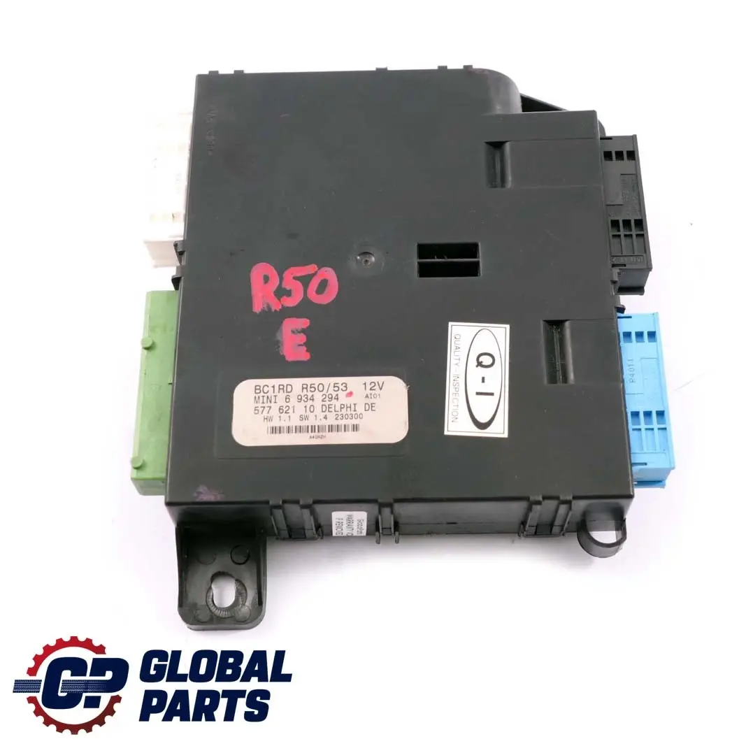 Grundmodul BC1 RD BCM für BMW Mini Cooper One R50 R53 mit Teilenummer 6934294 BMW Mini Cooper One R50 R53 Grundmodul BC1 RD BCM - SKU 6934294 - Teilenummer 6934294