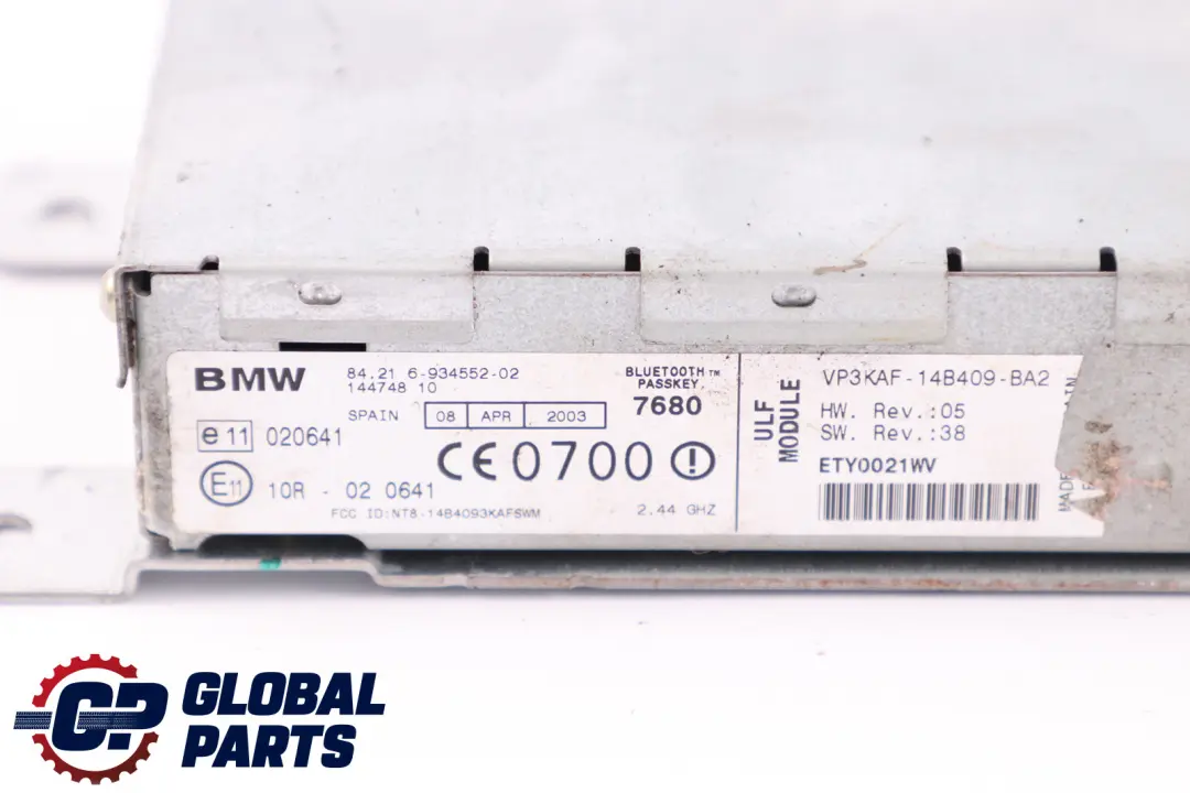Módulo De Carga Electrónica Manos Libres MULF para BMW E81 E87 E90 con número de pieza 6934552 BMW E81 E87 E90 Módulo De Carga Electrónica Manos Libres MULF - SKU 6934552 - Número de pieza 6934552
