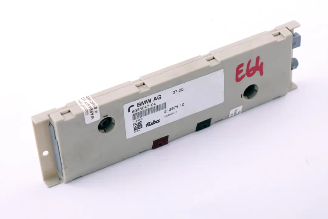 E64N LCI Antena Amplificador Diversity Módulo para BMW E64 con número de pieza 9187673 BMW E64 E64N LCI Antena Amplificador Diversity Módulo - SKU 6935047 - Número de pieza 9187673