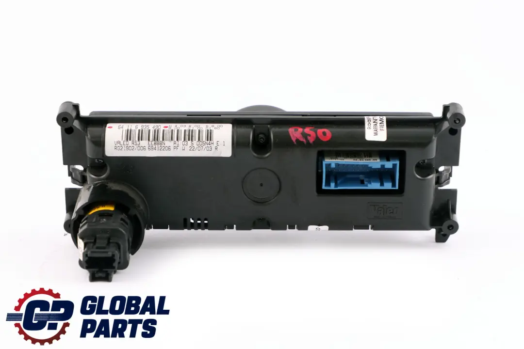 Heater Control Panel Air Conditioning to Mini Cooper R50 R53 Automatic with Part number 6940862 Mini Cooper R50 R53 Automatic Heater Control Panel Air Conditioning - SKU 6935490 - Part number 6940862