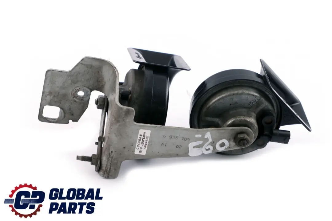 BMW 5 Series E60 E61 E63 E64 Bracket Low High Tone Horn Set - SKU 6935709-1 - Part number 6935709