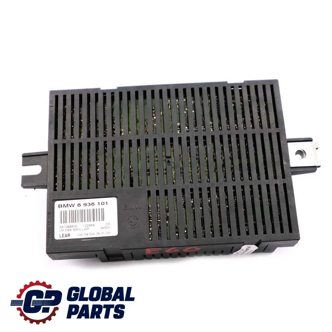 Lichtsteuermoduleinheit Lear LM E6X MAN LWR für BMW 5 er E60 mit Teilenummer 6936101 BMW 5 er E60 Lichtsteuermoduleinheit Lear LM E6X MAN LWR - SKU 6936101 - Teilenummer 6936101