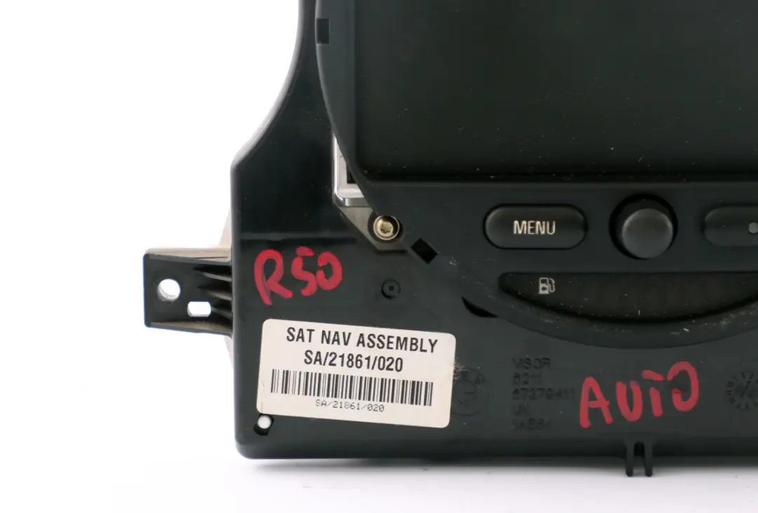 Mini R50 R52 Sat Nav GPS Satellite Navigation Dashboard Display Head - SKU 6936281 - Part number 6972084