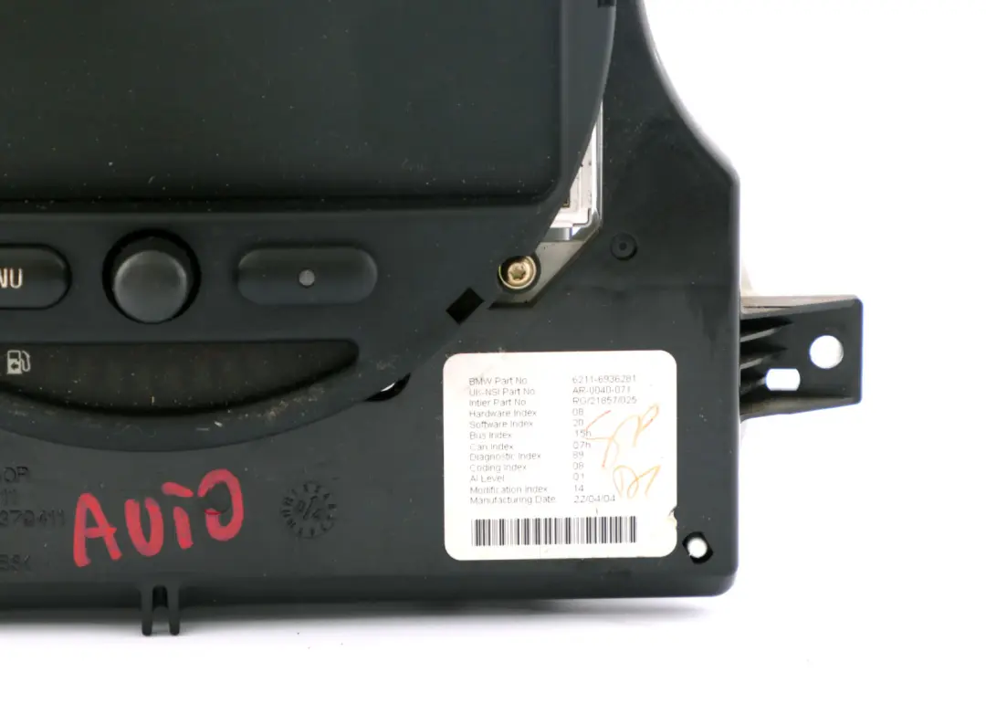 Sat Nav GPS Satellite Navigation Dashboard Display Head to Mini R50 R52 with Part number 6972084 Mini R50 R52 Sat Nav GPS Satellite Navigation Dashboard Display Head - SKU 6936281 - Part number 6972084