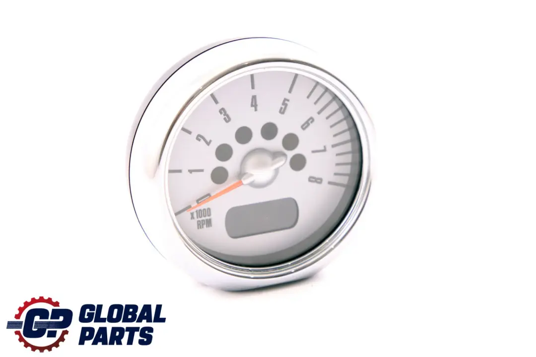 Cuentarrevoluciones Cabrio Cromado para Mini Cooper R50 R52 R53 con número de pieza 6936312 Mini Cooper R50 R52 R53 Cuentarrevoluciones Cabrio Cromado - SKU 6936312 - Número de pieza 6936312