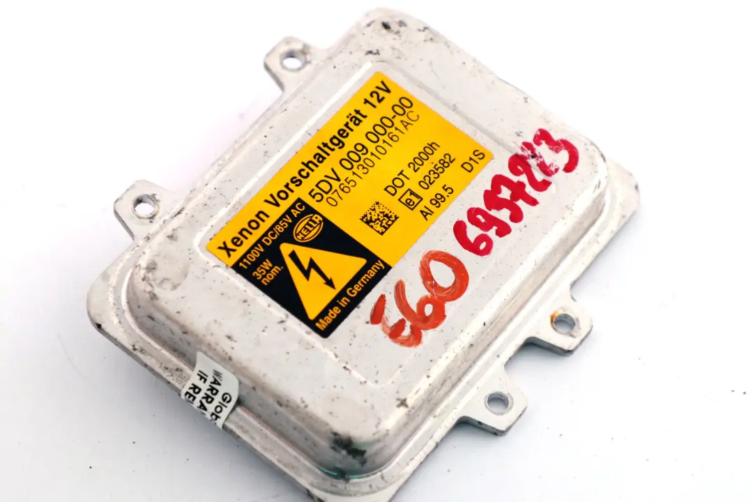 BMW 5 7 X5 X6 E60 E61 E65 E70 E71 Commande Xenon Lumiere 5DV 009 000-00 - SKU 6937223 - Numéro de pièce 6937223