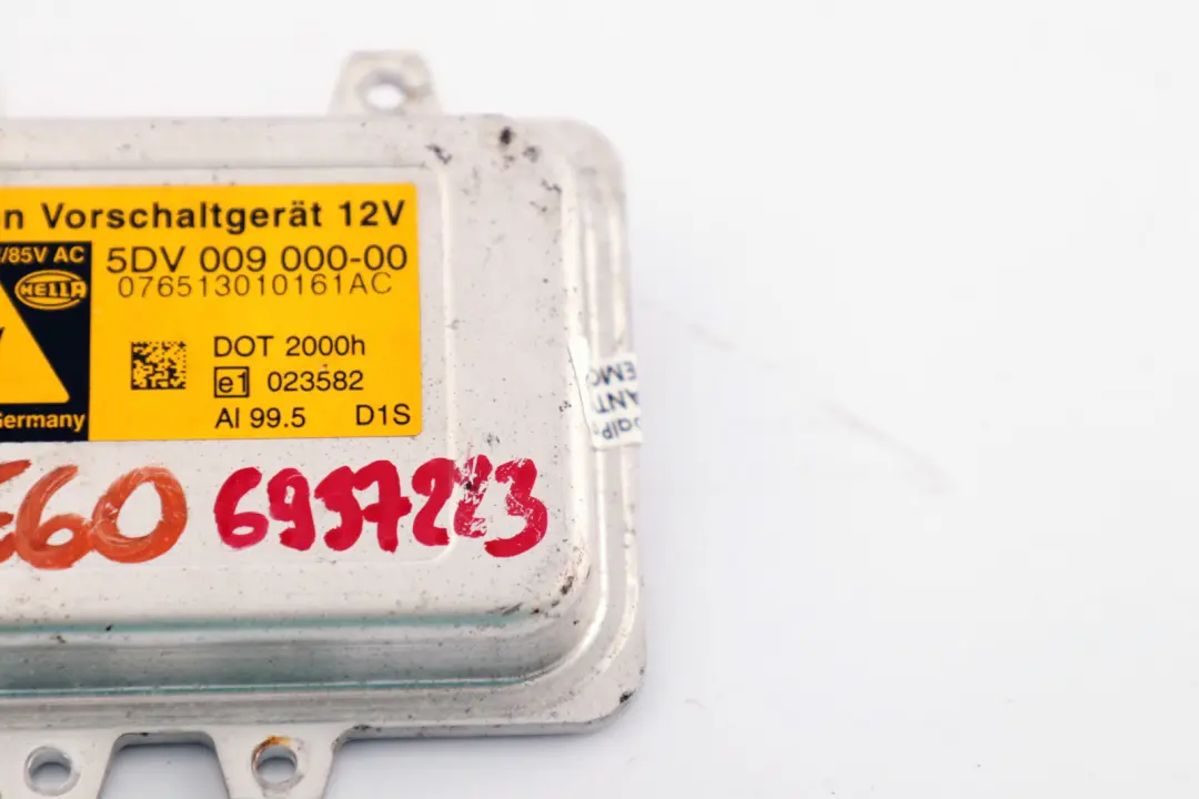 BMW 5 7 X5 X6 E60 E61 E65 E70 E71 Commande Xenon Lumiere 5DV 009 000-00 - SKU 6937223 - Numéro de pièce 6937223