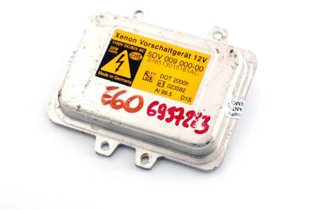 BMW 5 7 X5 X6 E60 E61 E65 E70 E71 Commande Xenon Lumiere 5DV 009 000-00 - SKU 6937223 - Numéro de pièce 6937223