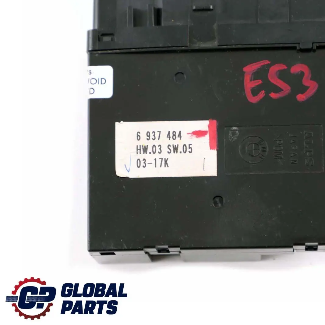 Front Passenger Side Window Lifter Switch Black 6937484 to BMW X5 Series E53 with Part number 6952800 BMW X5 Series E53 Front Passenger Side Window Lifter Switch Black 6937484 - SKU 6937484-1 - Part number 6952800