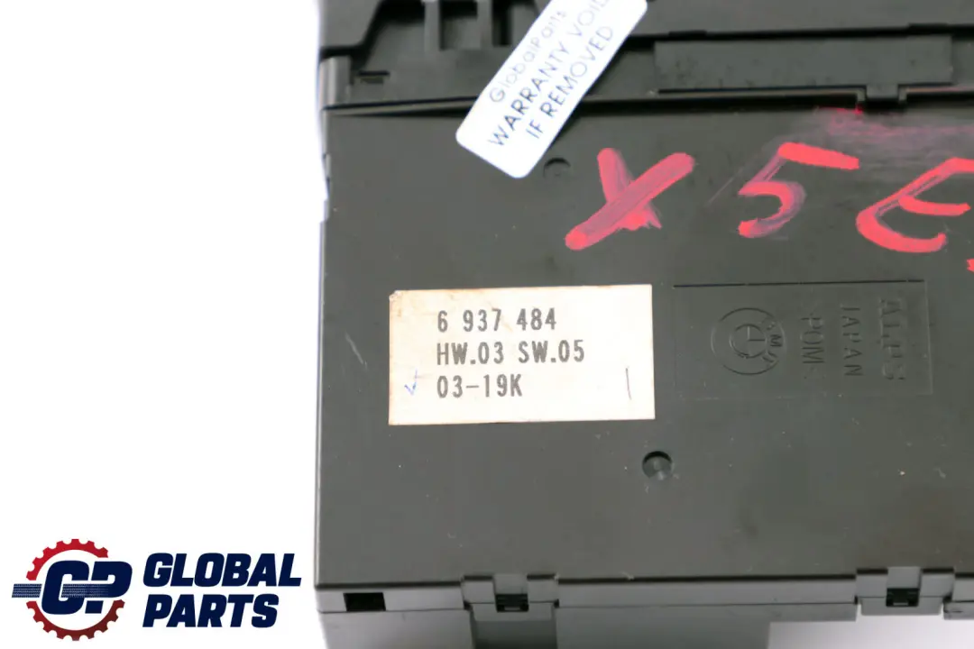 Front Passenger Side Window Switch Left N/S to BMW X5 Series E53 with Part number 6937484 BMW X5 Series E53 Front Passenger Side Window Switch Left N/S - SKU 6937484 - Part number 6937484