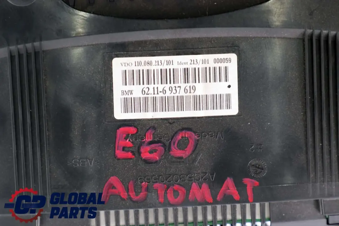 BMW 5 Series E60 E61 Instrument Cluster Speedo Clocks Automatic Diesel - SKU 6937619 - Part number 6937619