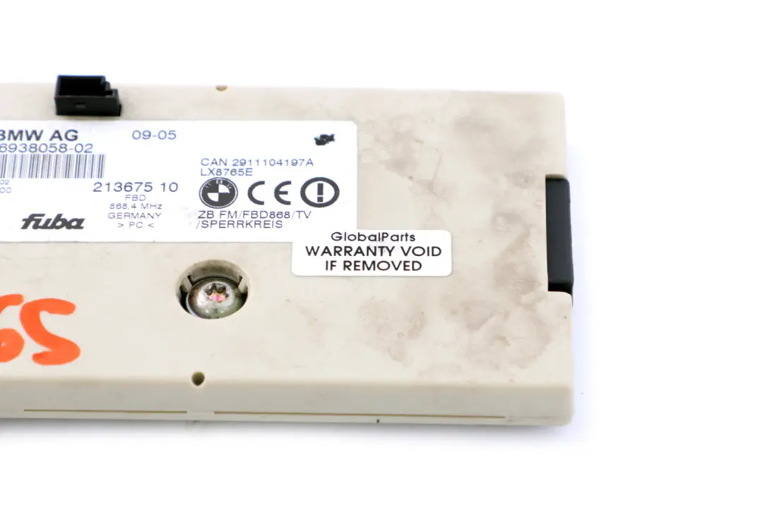 Amplificateur Antenne de Vitre Arriere 868MHZ pour BMW 7 E65 E66 E67 à propos du numéro de pièce 9167120 BMW 7 E65 E66 E67 Amplificateur Antenne de Vitre Arriere 868MHZ - SKU 6938058 - Numéro de pièce 9167120