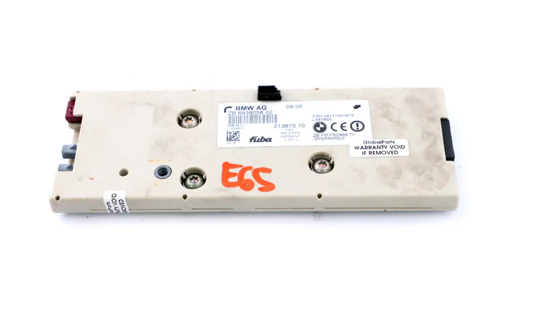 Amplificateur Antenne de Vitre Arriere 868MHZ pour BMW 7 E65 E66 E67 à propos du numéro de pièce 9167120 BMW 7 E65 E66 E67 Amplificateur Antenne de Vitre Arriere 868MHZ - SKU 6938058 - Numéro de pièce 9167120