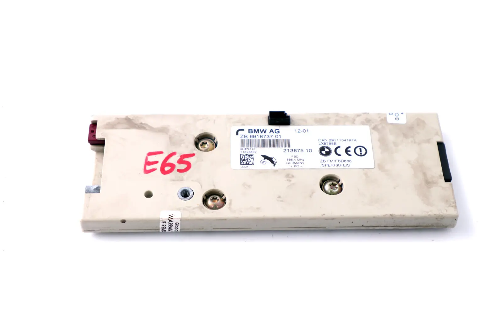 BMW E65 E66 E67 Amplificador Ventana Trasera Antena Módulo Amplificador 868MHZ