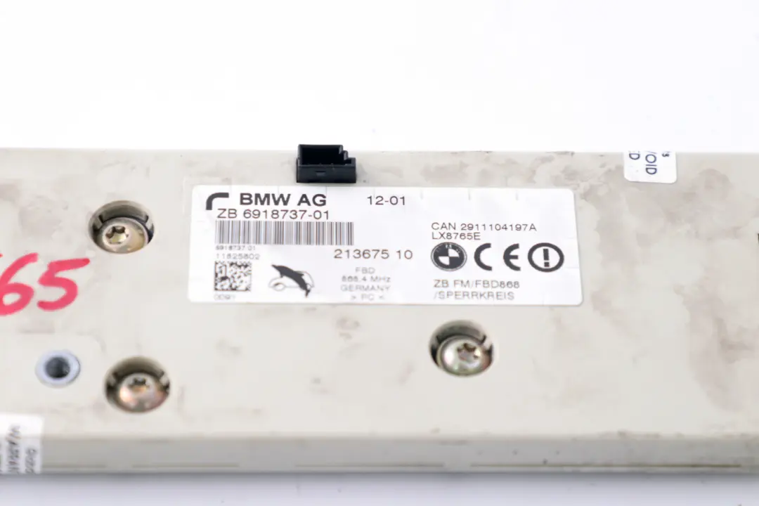 Amplificador Ventana Trasera Antena Módulo Amplificador 868MHZ para BMW E65 E66 E67 con número de pieza 6938064 BMW E65 E66 E67 Amplificador Ventana Trasera Antena Módulo Amplificador 868MHZ - SKU 6938064 - Número de pieza 6938064