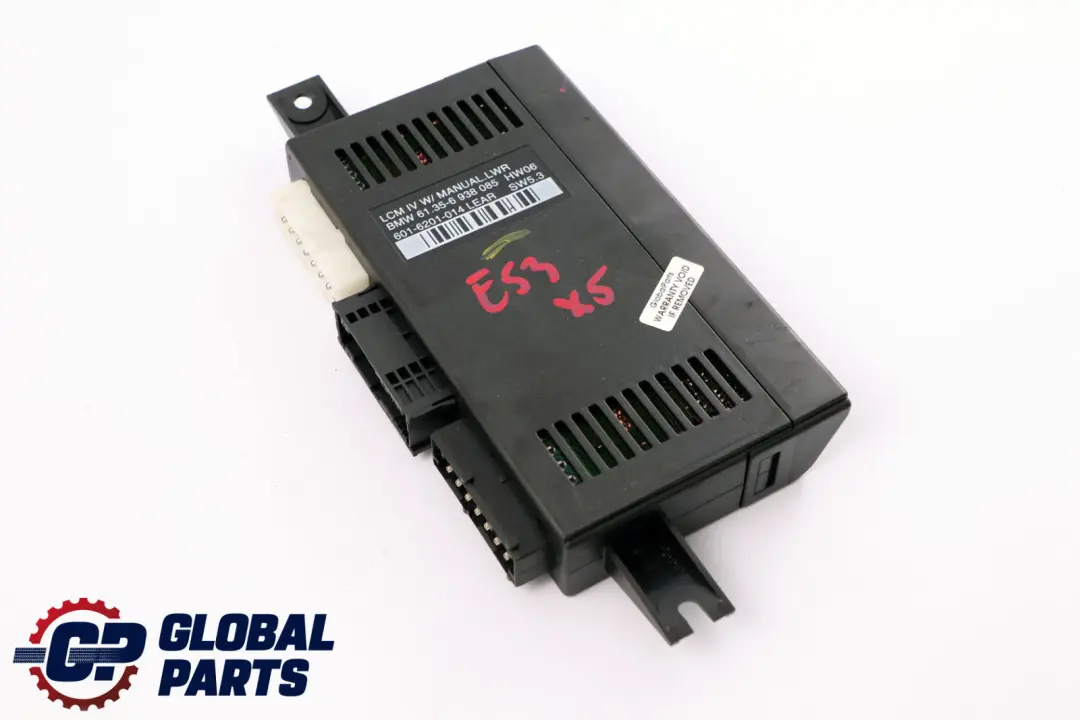 Light Check Module Control Unit ECU Lear LCM IV LWR to BMW X5 Series E53 with Part number 6938085 BMW X5 Series E53 Light Check Module Control Unit ECU Lear LCM IV LWR - SKU 6938085 - Part number 6938085