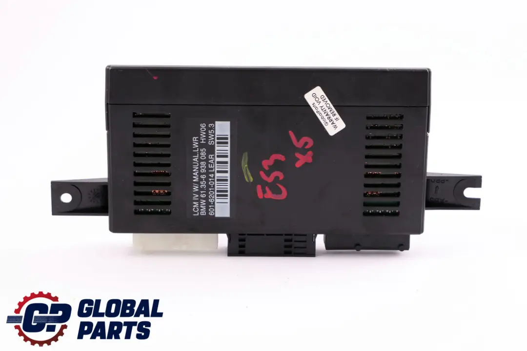 Light Check Module Control Unit ECU Lear LCM IV LWR to BMW X5 Series E53 with Part number 6938085 BMW X5 Series E53 Light Check Module Control Unit ECU Lear LCM IV LWR - SKU 6938085 - Part number 6938085
