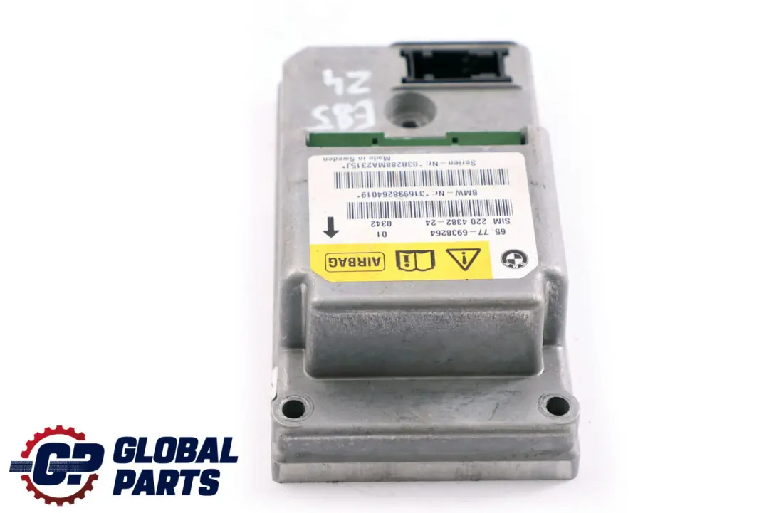 Modulo Informazioni Sicurezza Airbag per BMW Z4 E85 Roadster Cabrio con numero di parte 6938264 BMW Z4 E85 Roadster Cabrio Modulo Informazioni Sicurezza Airbag - SKU 6938264 - Numero di parte 6938264