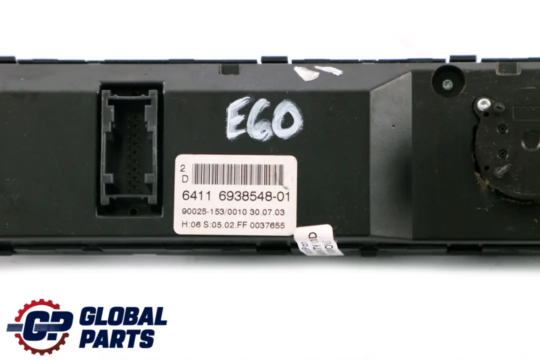 BMW 5 Series E60 E61 Basis Automatic Air Conditioning Control Unit - SKU 6938548 - Part number 6938548