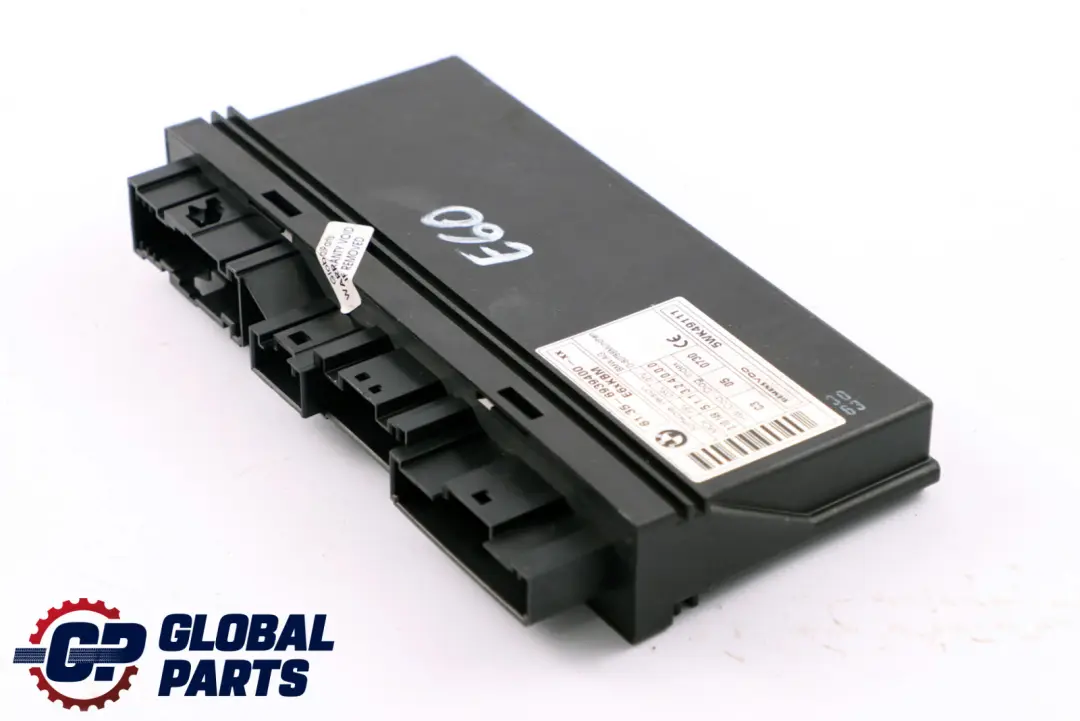 Karosseriemodul Steuergerät ECU für BMW 5 6 er E60 E63 E64 mit Teilenummer 9176069 BMW 5 6 er E60 E63 E64 Karosseriemodul Steuergerät ECU - SKU 6939400 - Teilenummer 9176069