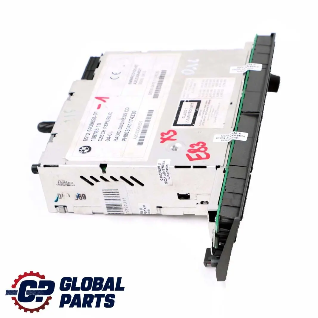 Radio Wirtschaft CD Spieler 65126939658 6939658 für BMW E83 E85 E86 mit Teilenummer 9205278 BMW E83 E85 E86 Radio Wirtschaft CD Spieler 65126939658 6939658 - SKU 6939658-1 - Teilenummer 9205278