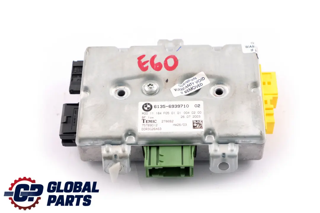 Door Airbag Control Module N/S to BMW 5 6 Series E60 E61 E63 E64 Passenger with Part number 6939710 BMW 5 6 Series E60 E61 E63 E64 Passenger Door Airbag Control Module N/S - SKU 6939710 - Part number 6939710