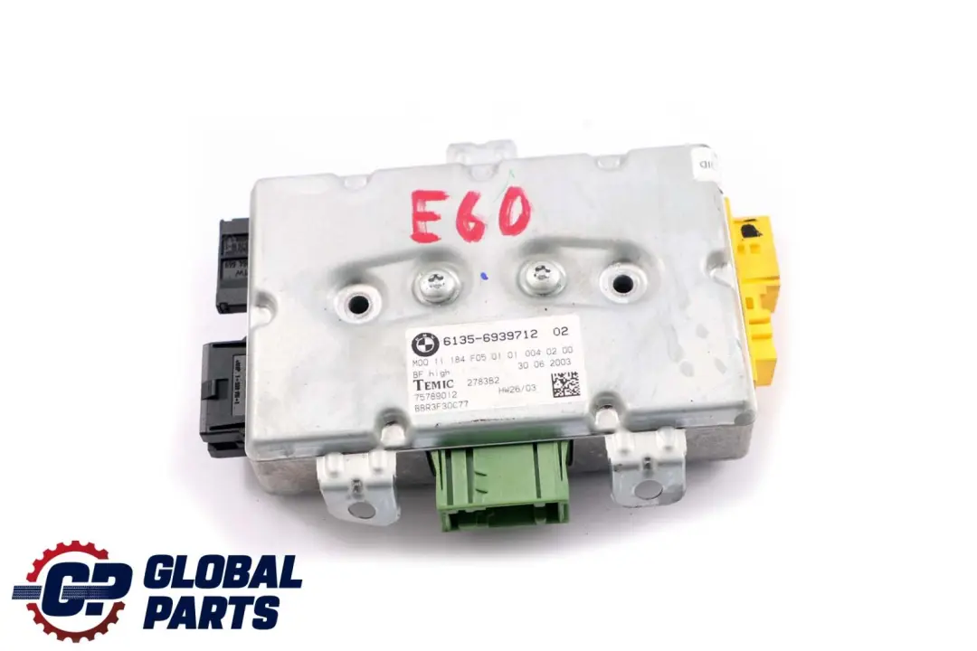 Modulo controllo airbag porta lato passeggero per BMW E60 E61 E63 con numero di parte 6976154 BMW E60 E61 E63 Modulo controllo airbag porta lato passeggero - SKU 6939712 - Numero di parte 6976154