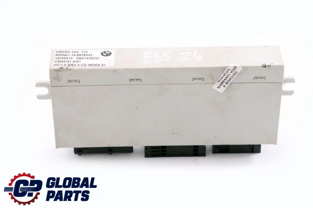 Grundmodul Karosserie-Steuereinheit GM5 Star12 Delphi für BMW Z4 er E85 E86 mit Teilenummer 6939943 BMW Z4 er E85 E86 Grundmodul Karosserie-Steuereinheit GM5 Star12 Delphi - SKU 6939943 - Teilenummer 6939943